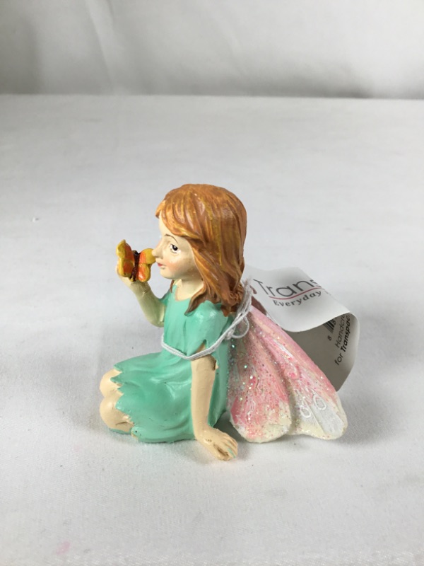 Photo 3 of MINT MINI RESIN SITTING GARDEN FAIRY NEW