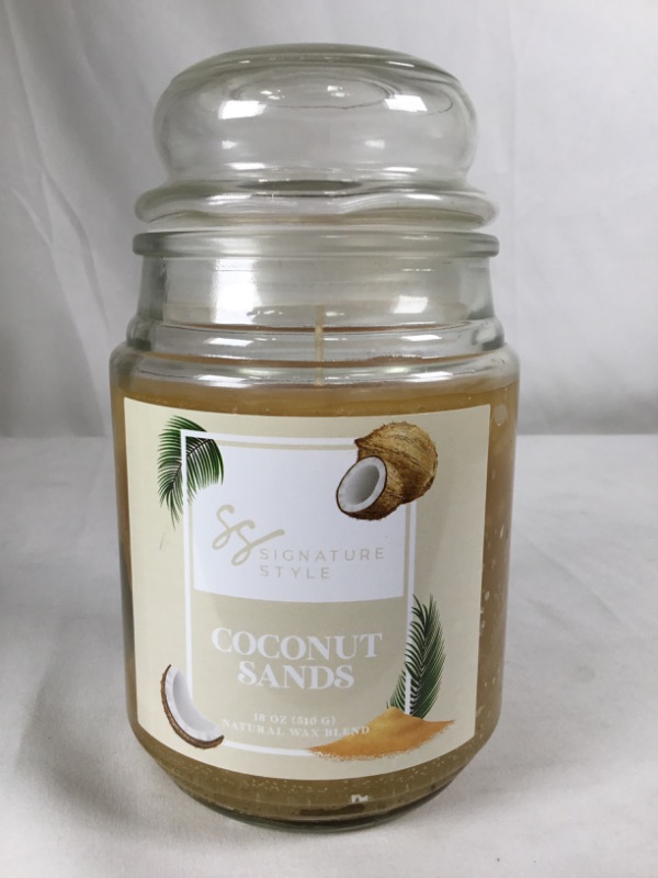 Photo 2 of COCONUT SANDS NATURAL WAX BLEND 18 OZ CANDLE NEW