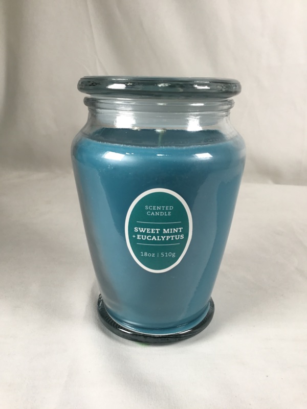 Photo 1 of SWEET MINT AND EUCALYPTUS 18OZ JAR CANDLE NEW