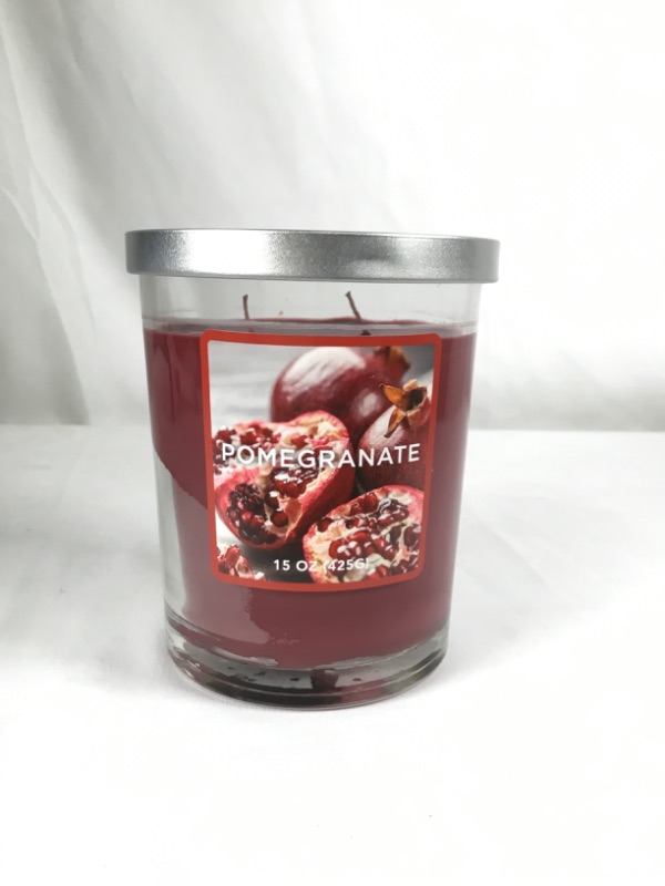 Photo 1 of POMEGRANATE 2 WICK 15OZ JAR CANDLE NEW