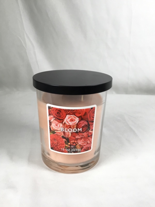 Photo 1 of BLOOM SCENTED 2 WICK 15OZ JAR CANDLE NEW