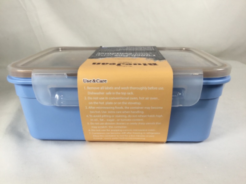 Photo 3 of 1600ML LUNCH BOX WITH DIVIDED DECKER AND SAUCE CONTAINER SAFE MATERIAL HYGIENIC DURABLE STRUCTURE NEW