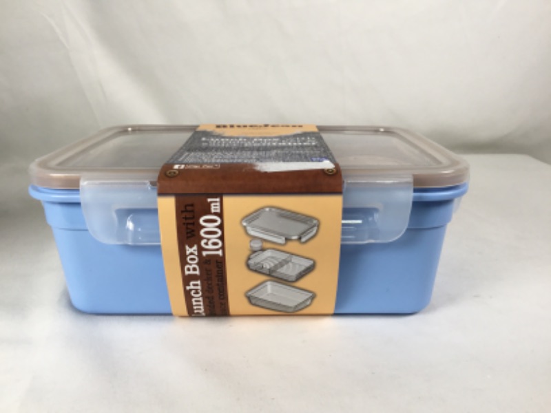 Photo 2 of 1600ML LUNCH BOX WITH DIVIDED DECKER AND SAUCE CONTAINER SAFE MATERIAL HYGIENIC DURABLE STRUCTURE NEW
