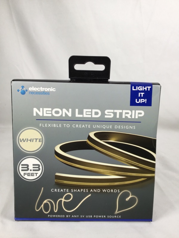 Photo 1 of WHITE NEON LED STRIP FLEXIBLE TO CREATE UNIQUE DESIGN 3.3FEET CREATE LED STRIP NEW 