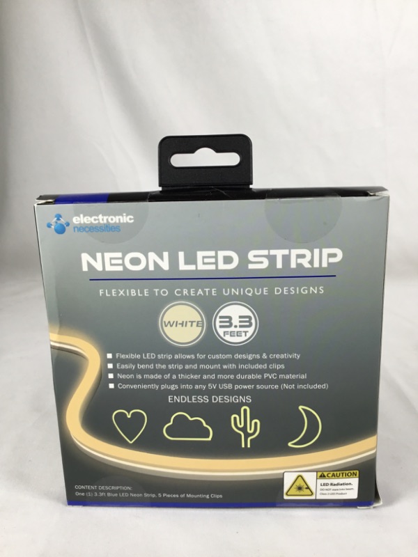 Photo 2 of WHITE NEON LED STRIP FLEXIBLE TO CREATE UNIQUE DESIGN 3.3FEET CREATE LED STRIP NEW 