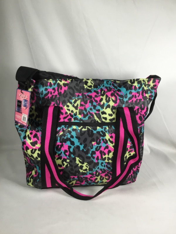 Photo 2 of NYLON LAPTOP TOTE CHEETAH TIE DYE WITH SHOULDER STRAP NEW