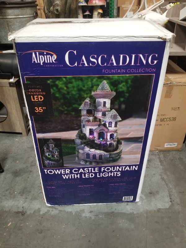 Photo 2 of LED TOWER CASTLE FOUNTAIN 35 INCHES NEW 