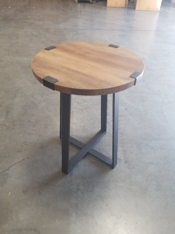 Photo 1 of WOODEN TABLE WITH METAL FEET NEW 