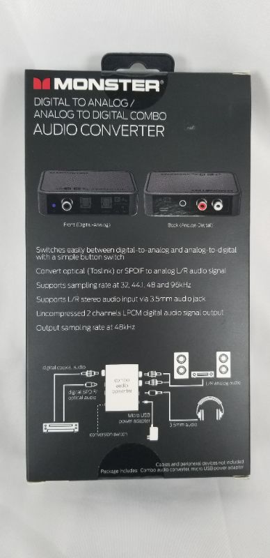 Photo 1 of DIGITAL TO ANALOG AND ANALOG TO DIGITAL AUDIO COMBO CONVERTER  NEW