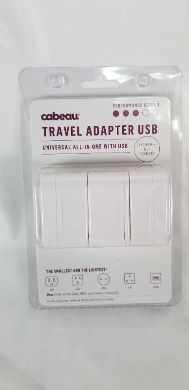 Photo 1 of TRAVEL ADAPTER USB UNIVERSAL ALL IN ONE WITH USB YOU ONLY NEED ONE ADAPTER FOR 150 COUNTRIES NEW