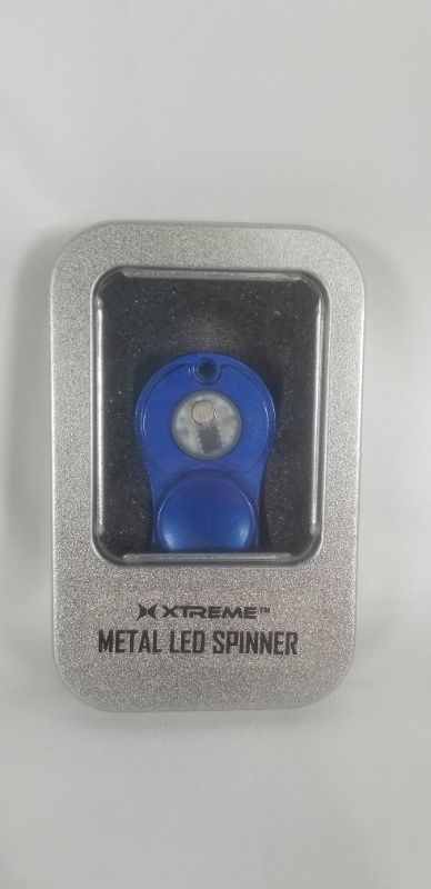 Photo 1 of BLUE METAL LED FIDGET SPINNER NEW