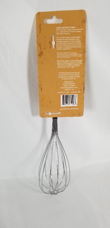 Photo 2 of  WHISK WITH ACACIA WOOD HANDLE STAINLESS STEEL HEAD  NEW 