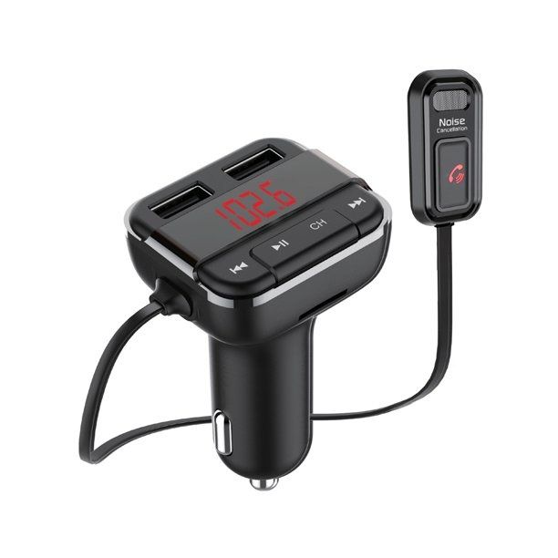 Photo 1 of BLUETOOTH FM TRANSMITTER WITH 3.4 USB CHARGING AND EXTERNAL MIC  STREAM AND TALK HANDS FREE SUPORTS SIRI AND GOOGLE NEW