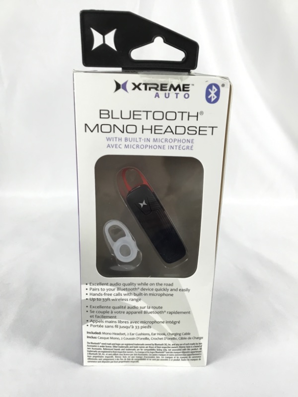 Photo 2 of BLUETOOTH MONO HEADSET WITH BUILD IN MICROPHONE  RECHARGEABLE EAR CUSHION EAR HOOK EXCELLENT SOUND QUALITY NEW