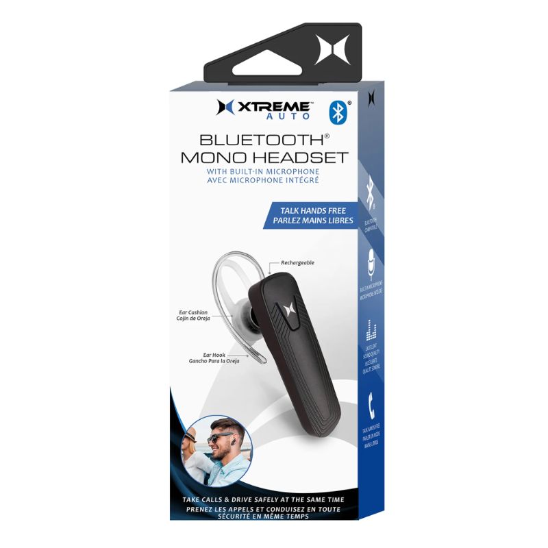 Photo 1 of BLUETOOTH MONO HEADSET WITH BUILD IN MICROPHONE  RECHARGEABLE EAR CUSHION EAR HOOK EXCELLENT SOUND QUALITY NEW