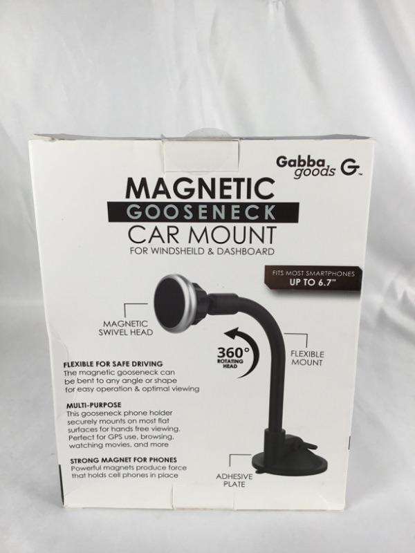 Photo 2 of MAGNETIC GOOSENECK CAR MOUNT FOR WINDSHEILD OR DASHBOARD COMPATIBLE WITH MOST SMARTPHONE DEVICES UP TO 6.7 INCHES 360 DEGREE SWIVEL HEAD NEW