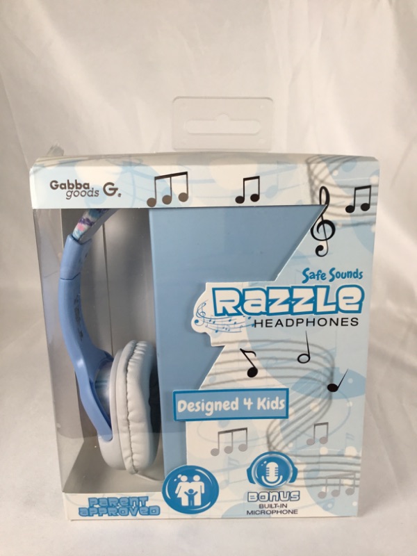 Photo 1 of SAFE SOUND RAZZLE HEADPHONES DESIGNED FOR KIDS WITH A BUILT IN MICROPHONE VOLUME LIMITING ADJUSTABLE HEADBAND PARENT APPROVED NEW