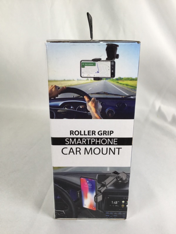 Photo 4 of ROLLER GRIP CAR MOUNT WITH PUSH TO MOUNT TECHNOLOGY WORKS WITH MOST SMARTPHONES SECURELY CLAMPS TO ANY SURFACE FULLY ADJUSTABLE 360 DEGREE ROTATION FOR EASY VIEWING NEW