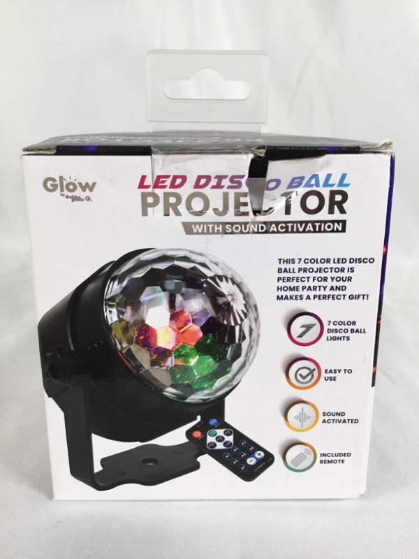 Photo 4 of MINI LED DISCO BALL PROJECTOR WITH SOUND ACTIVATION 7 COLOR DISCO BALL LIGHTS EASY TO USE REMOTE INCLUDED CAN BE HUNG FROM THE WALL OR THE CEILING NEW