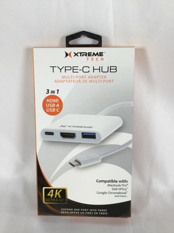 Photo 3 of TYPE C HUB MULTI PORT HUB ADAPTER FEATURES HDMI USB A AND USB C  4K ULTRA HD COMPATIBLE WITH MACBOOK PRO DELL XPS13 GOOGLE CHROMEBOOK AND MORE NEW