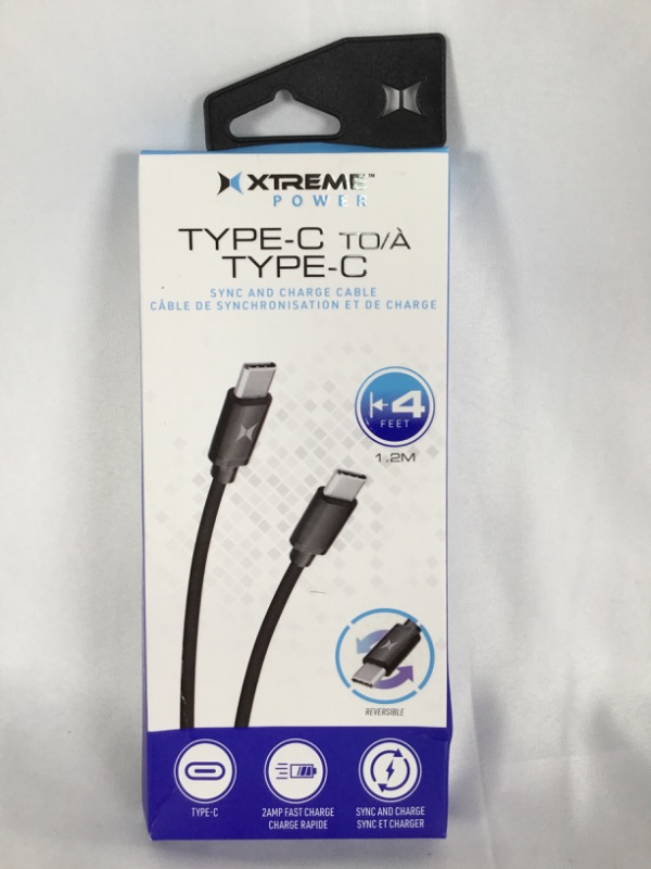 Photo 1 of TYPE C TO A TYPE C 4 FEET SYNC AND CHARGE CABLE 2AMP FAST CHARGE  NEW