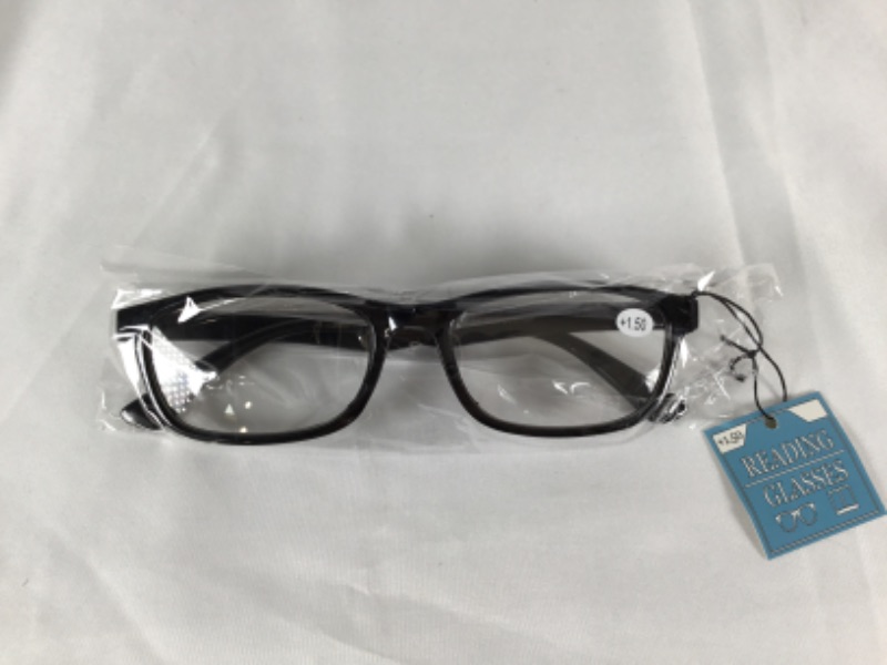 Photo 1 of BLACK READING GLASSES 1.50+ NEW