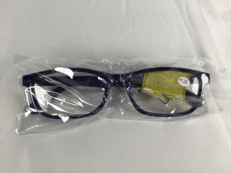 Photo 1 of DARK BLUE READING GLASSES 1.25 +