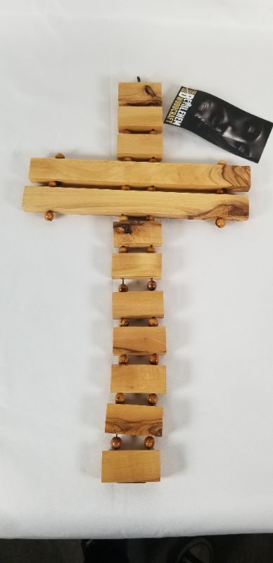 Photo 2 of WOODEN CROSS WITH THE LORDS PRAYER NEW