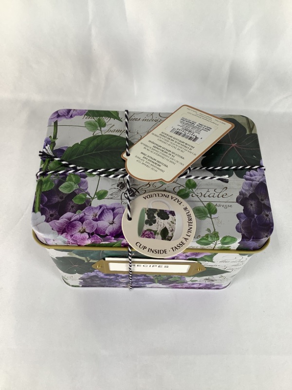 Photo 3 of CYPRESS REFRESH GARDEN GLOW 10 OZ CERAMIC CUP WITH RECIPE TIN  AND 20 BLANK CARDS NEW