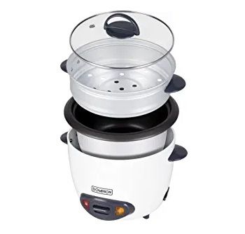 Photo 1 of 16 CUP COOKED 8 CUP UNCOOKED RICE COOKER  2 IN 1 DUAL VERSATILITY COOK RICE AND STEAM VEGETABLES  AUTOMATIC KEEP WARM FUNCTION  INCLUDEDS STEAMER BASKET SERVING SCOOP RICE MEASURING CUP AND RECIPE BOOK NEW