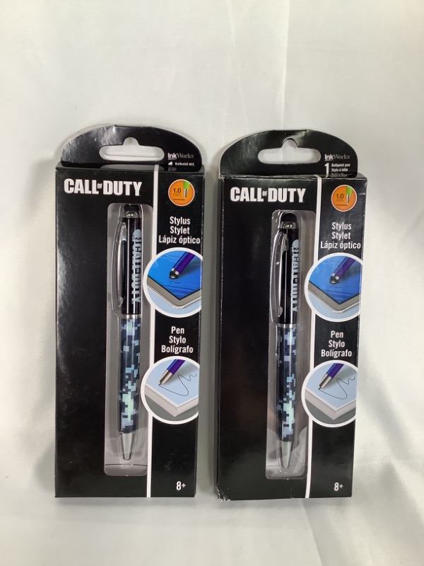 Photo 1 of CALL OF DUTY 2 PACK STYLUS BALLPOINT PEN SET NEW