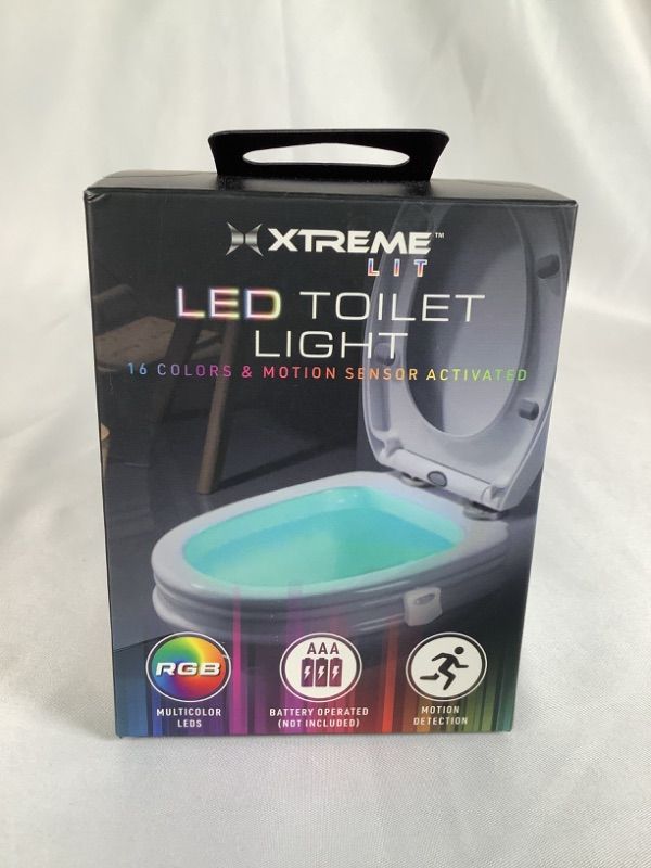 Photo 1 of RBG LED TOILET LIGHT 16 COLORS  MOTION SENSOR ACTIVATED NEW