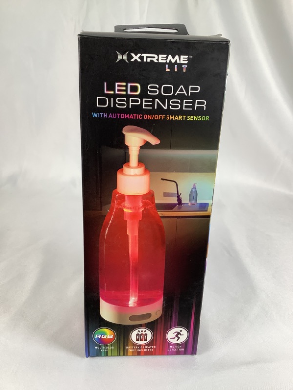 Photo 1 of RBG LED SOAP DISPENSER WITH AUTOMATIC ON AND OFF SMART SENSOR  7 DIFFERENT COLORS NEW