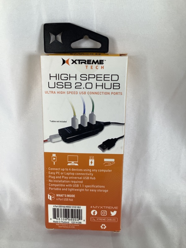 Photo 2 of HIGH SPEED USB 2.0 HUB ULTRA HIGH SPEED USB CONNECTION PORTS 4 PORTS NEW