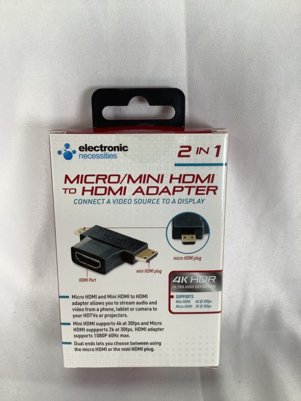 Photo 2 of MICRO MINI HDMI TO HDMI ADAPTER CONNECT A VIDEO SOURCE TO A DISPLAY 4K HDR NEW
