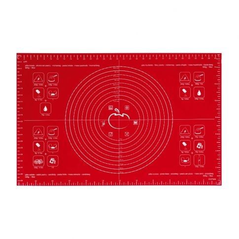 Photo 1 of RED SILICONE PASTRY MAT LARGE FLEXIBLE NON STICK IDEAL FOR PREPARATION AND BAKING NEW