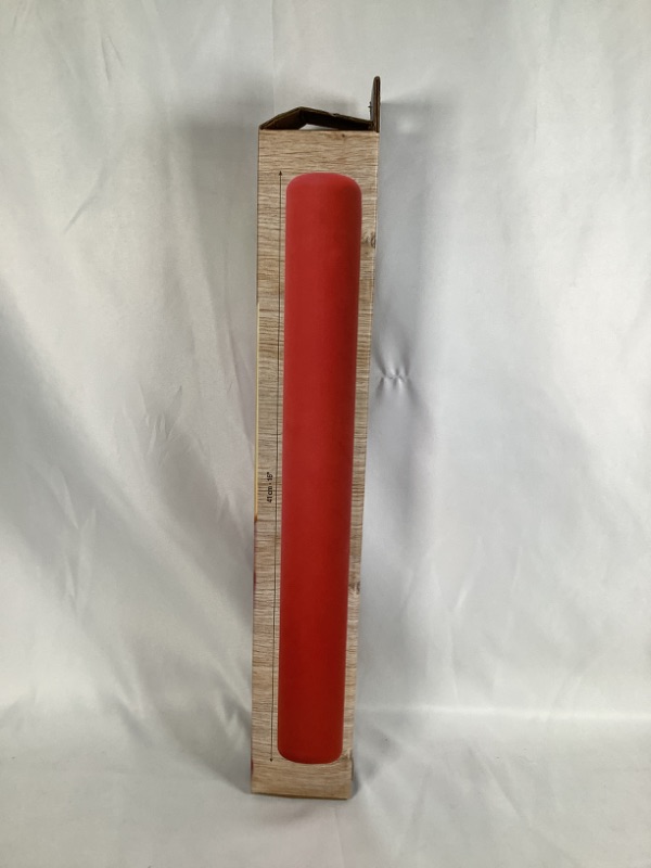 Photo 3 of  RED LARGE SILICONE ROLLING PIN WITH RINGS 16 INCHES NON STICK INCLUDES 4 THICKNESS GUIDES  NEW