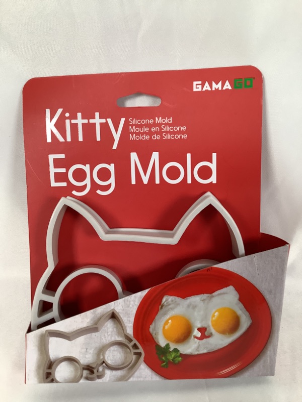 Photo 1 of KITTY EGG BREAKFAST MOLD 100 PERCENT SILICONE 6 X 0.75 X 5H NEW