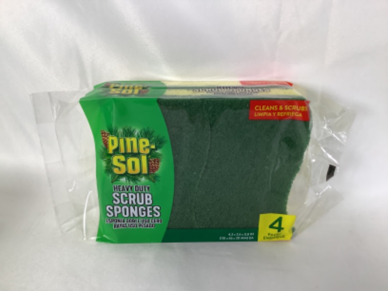 Photo 3 of  HEAVY DUTY SCRUB SPONGES 4 PACK  CLEANS AND SCRUBS NEW