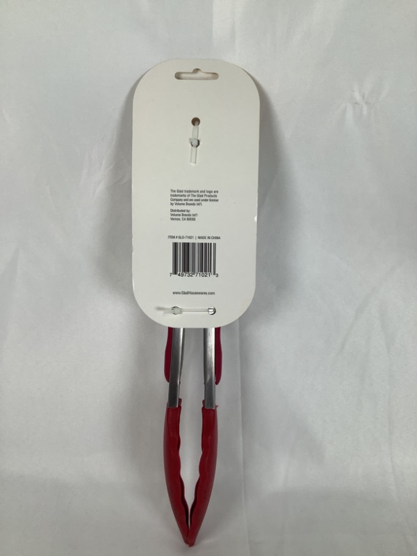 Photo 2 of  RED SILICONE 9 INCH TONGS IDEAL FOR NON STICK SURFACES TOP RACK DISHWASHER SAFE HEAT RESISTANT UP TO 410 NEW