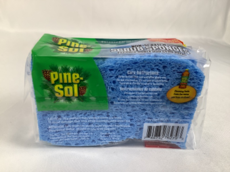 Photo 3 of  BLUE NON SCRATCH SCRUB SPONGES 2  PACK GREAT FOR NON STICK SURFACES  NEW   
