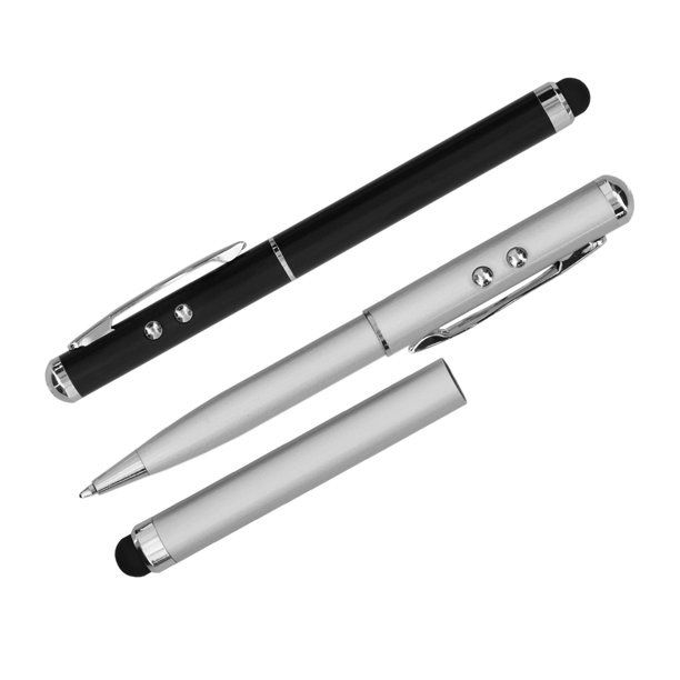 Photo 1 of  LASER POINTER STYLUS PEN 2 PACK SILVER AND BLACK NEW