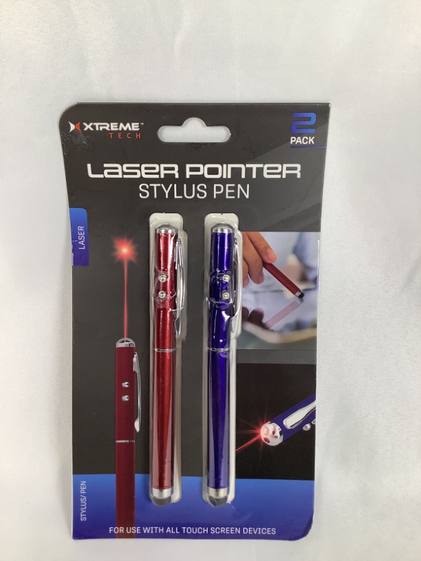 Photo 3 of  LASER POINTER STYLUS PEN 2 PACK RED AND BLUE  NEW