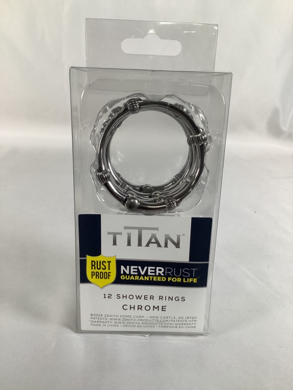 Photo 1 of 12 CHROME SHOWER RINGS RUST PROOF NEW