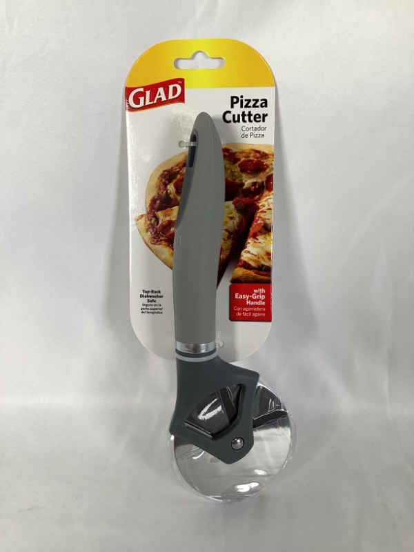 Photo 1 of GRAY PIZZA CUTTER WITH EASY GRIP HANDLE TOP RACK DISHWASHER SAFE NEW