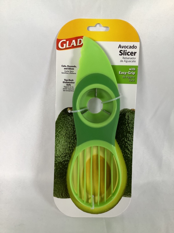 Photo 1 of GREEN AVACADO SLICER WITH EASY GRIP HANDLE CUTS DESEEDS AND SLICES TOP RACK DISHWASHER SAFE 