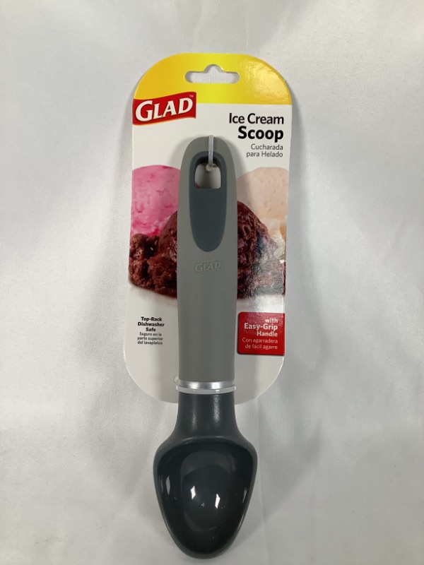 Photo 1 of GRAY ICE CREAM SCOOP WITH EASY GRIP HANDLE TOP RACK DISHWASHER SAFE NEW