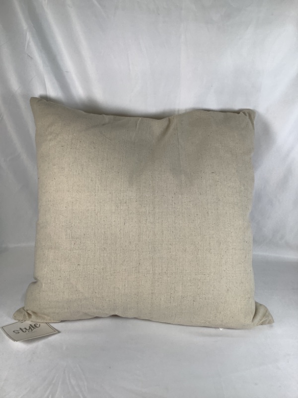 Photo 2 of NATURAL WOODROSE JACK VELVET APPLIQUE PILLOW COTTON AND POLYESTER WITH ZIPPER  20 X 20 NEW