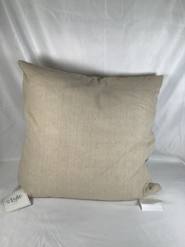 Photo 2 of NATURAL SILVER JACK VELVET APPLIQUE PILLOW COTTON AND POLYESTER WITH ZIPPER  20 X 20 NEW