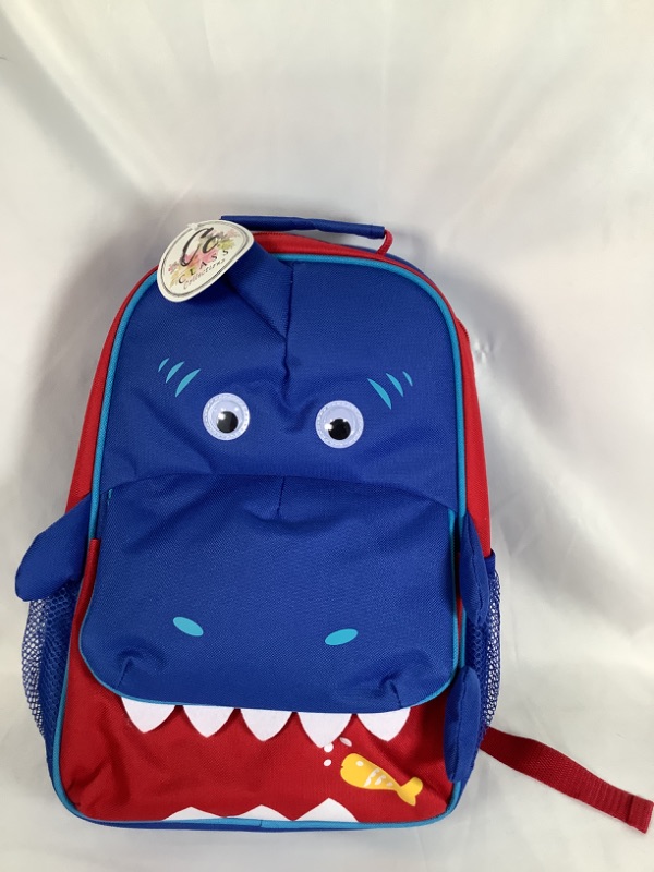 Photo 1 of OCEAN BLUE SHARK DIMENSIONAL ANIMAL WATER RESISTANT PRESCHOOL BACKPACK 10 X 4.25 X 14 INCHES NEW